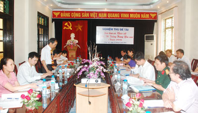 Nghiệm thu đề tài khoa học cấp tỉnh chủ đề “Sưu tầm và khảo sát Võ cử, Võ tướng Hưng Yên xưa”